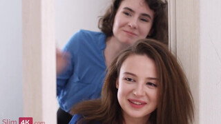 Slim4K - Darcy Dark és Kristi édeshármasban kefélnek